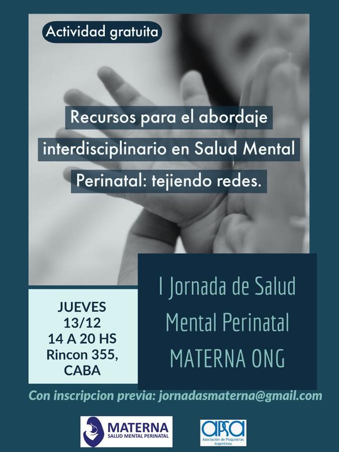 I Jornada de Salud Mental Perinatal Materna ONG