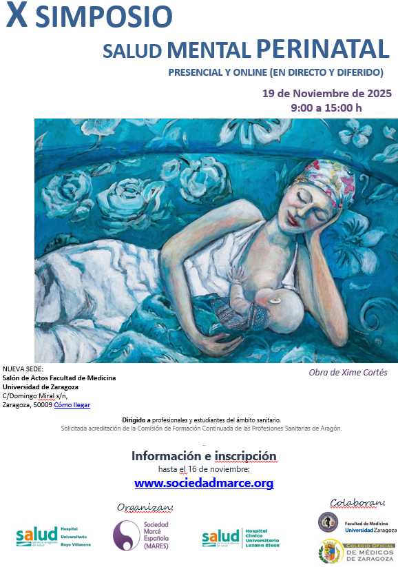 X Symposium de Salud Mental Perinatal, Zaragoza.